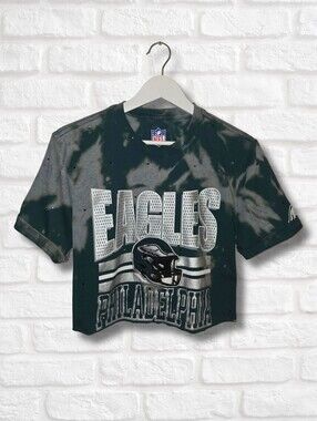 Philadelphia Eagles Crop Top w/Rhinestones
